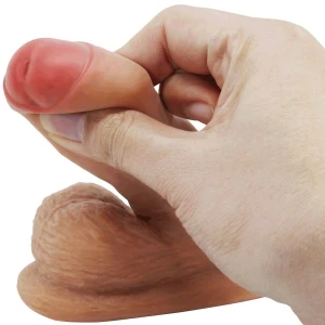 PRETTY LOVE - WARNELL ULTRA REALISTYCZNY I ELASTYCZNY DILDO 9,5 CM MULATO